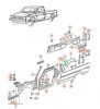 panneau-fermeture-aile-arriere-gauche-vw-caddy-mk1-1983-1992 179809461A 