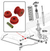 Kit Silent Blocs PU Rouge Volkswagen Coccinelle 1302/1303